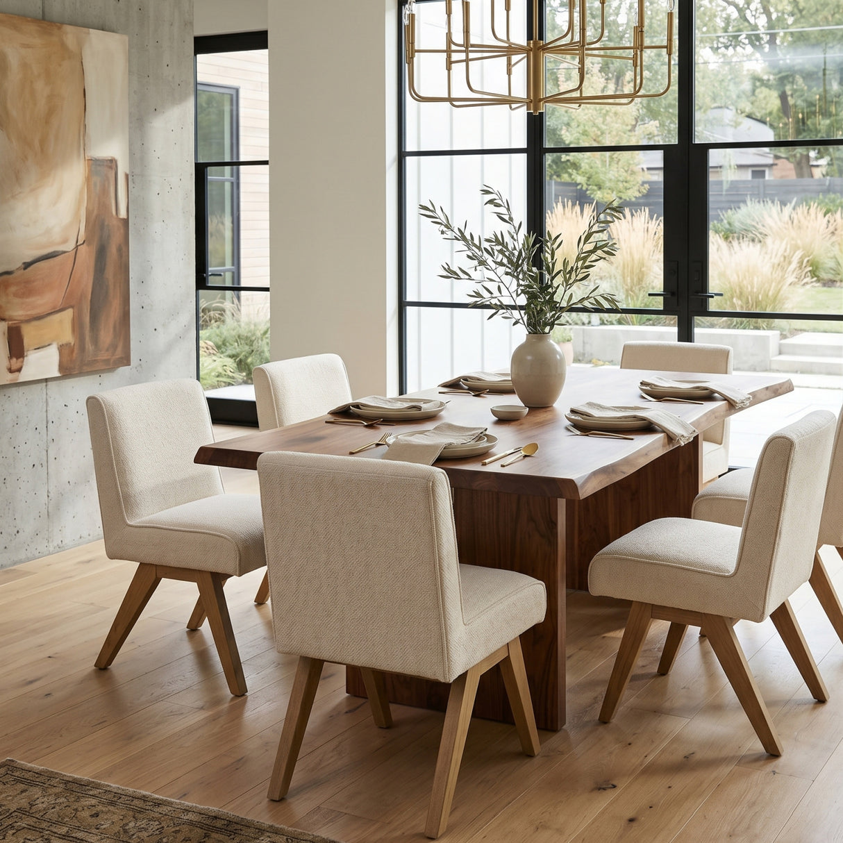 Oak Framed Padded Dining Chair | Oroa.com