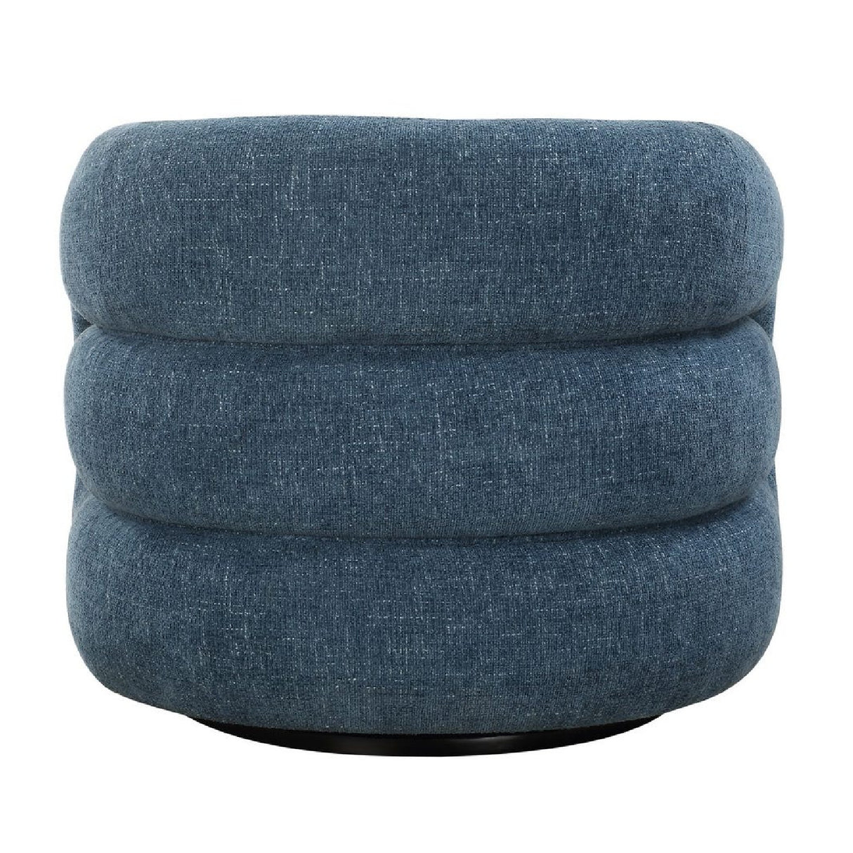 Modern European furniture - Blue Chenille Swivel Chair - www.oroa.com | Oroa.com