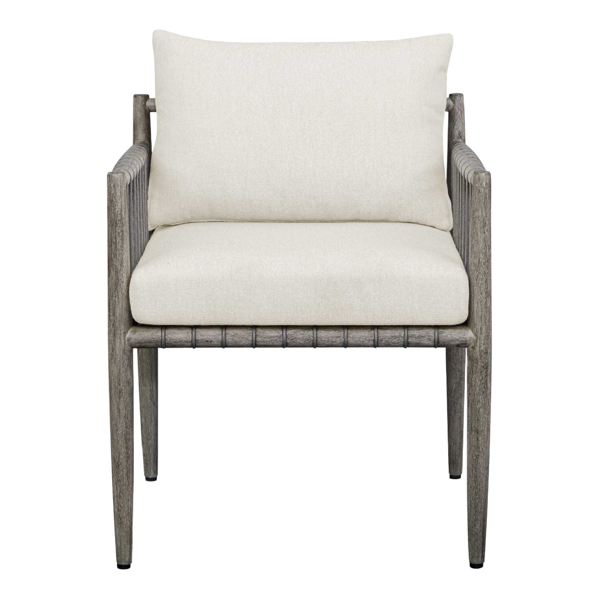 Modern European furniture - Gray Mahogany Outdoor Dining Chair - www.oroa.com | Oroa.com