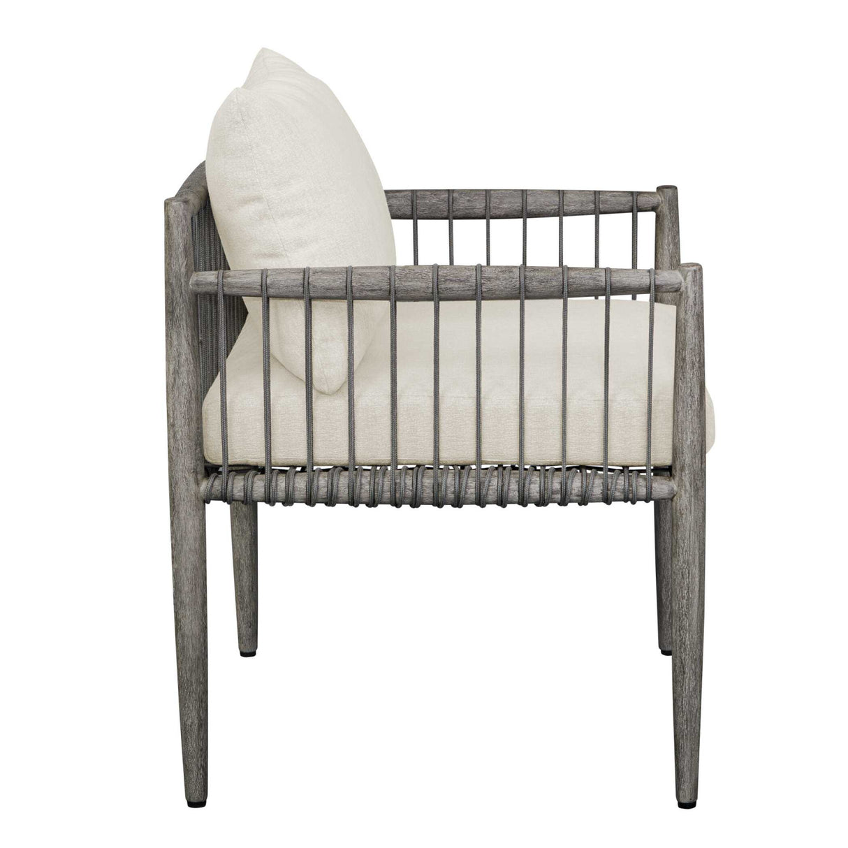 Modern European furniture - Gray Mahogany Outdoor Dining Chair - www.oroa.com | Oroa.com