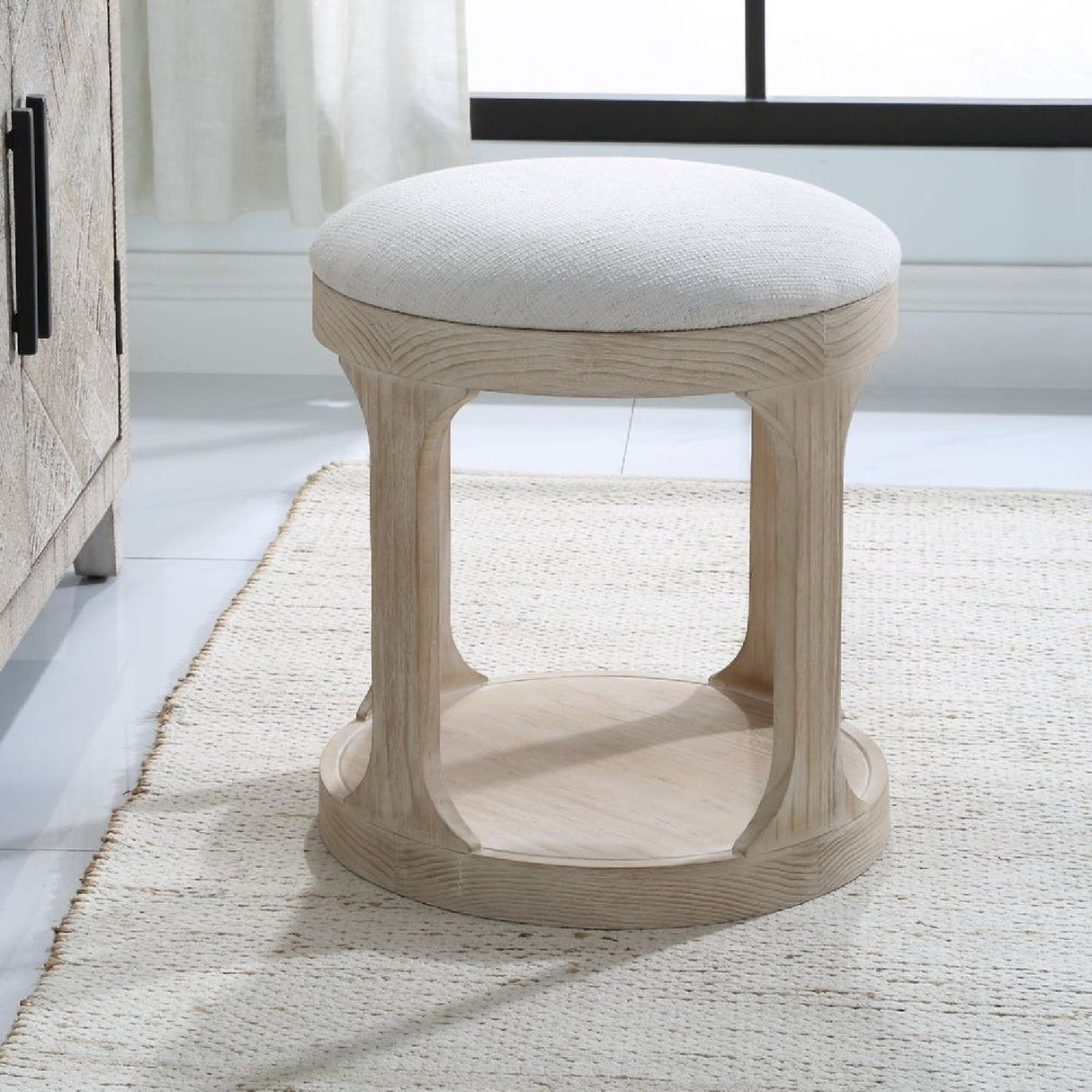 Pine Wood Ottoman | Oroa.com