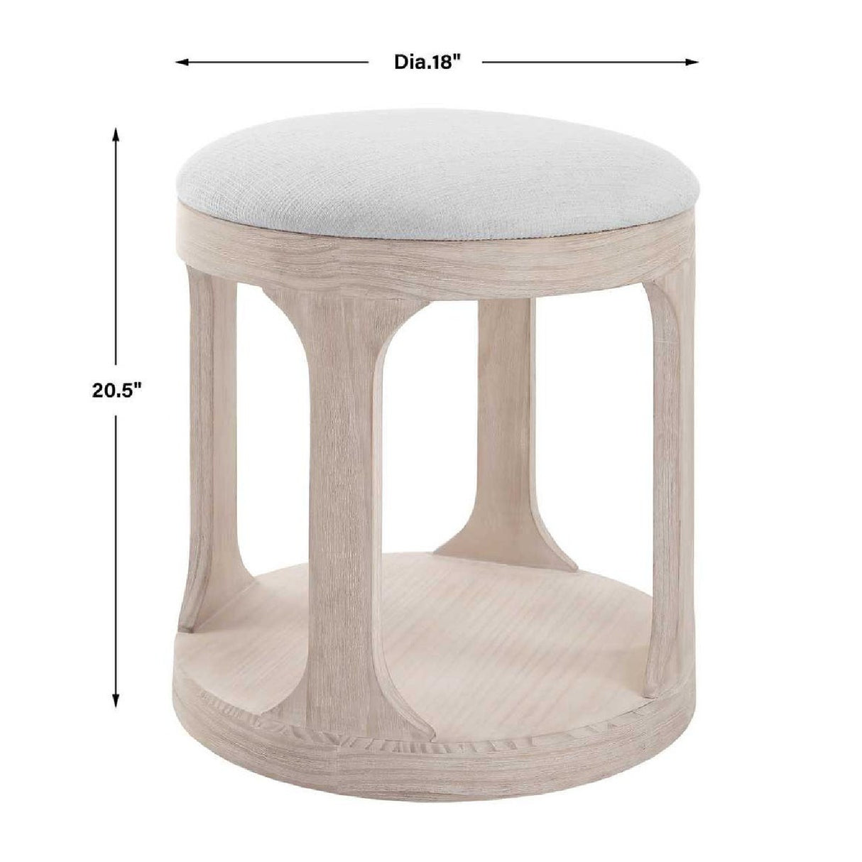 Pine Wood Ottoman | Oroa.com