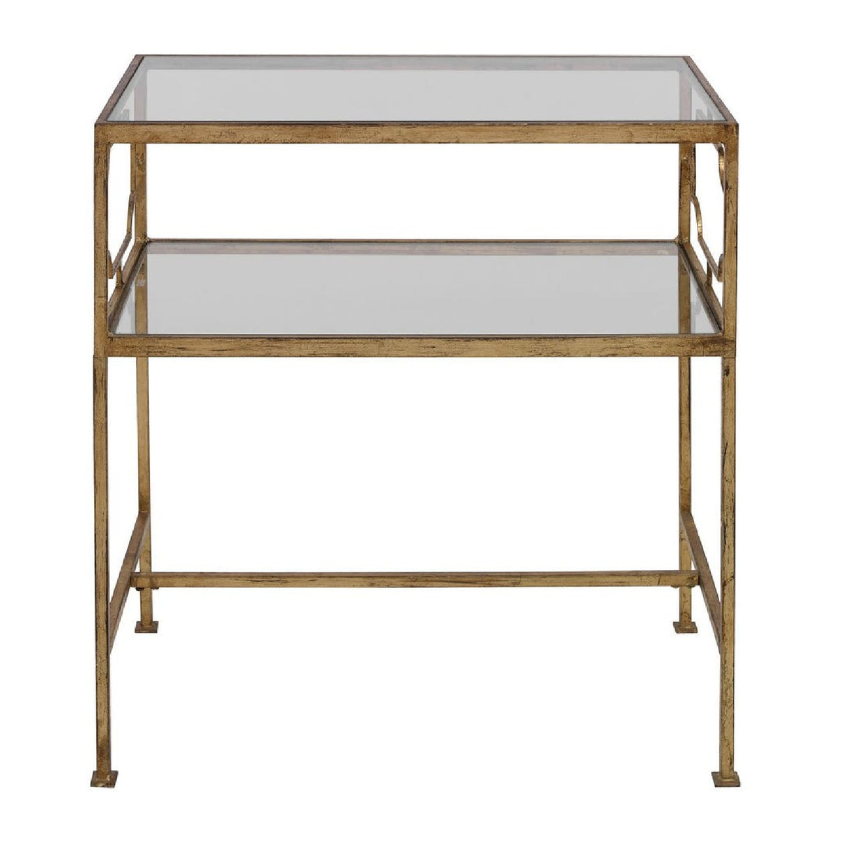 Modern European furniture - Gold Framed Side Table - www.oroa.com | Oroa.com