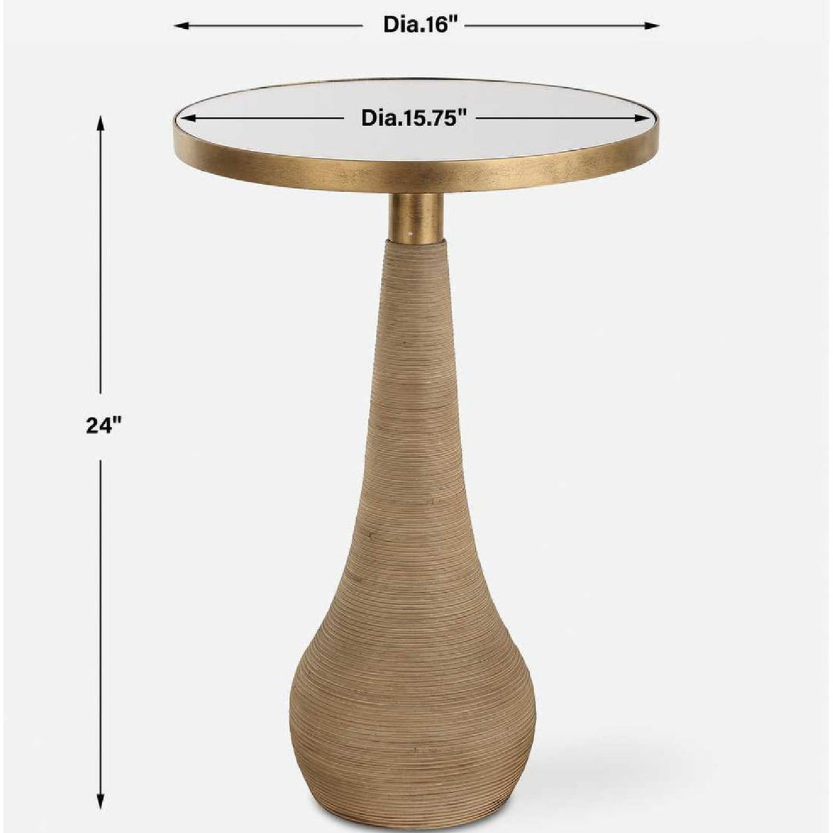 Modern European furniture - Mirror Top Accent Table - www.oroa.com | Oroa.com
