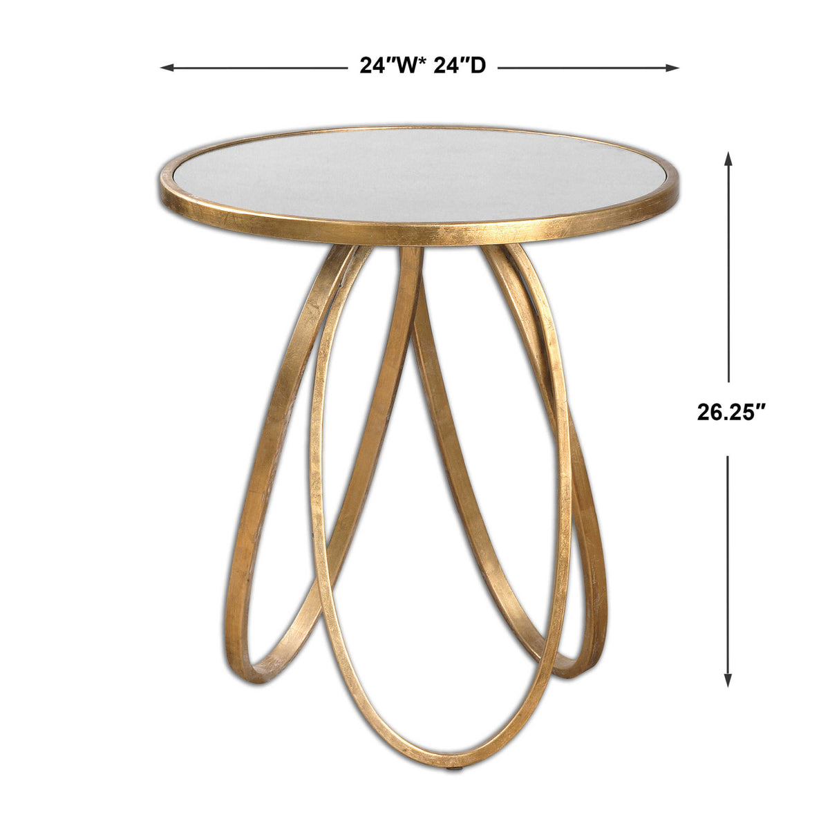 Gold Loops Side Table | Oroa.com