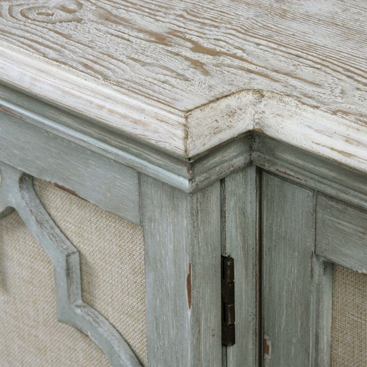 Modern European furniture - Gray Open-Carved 4-Door Cabinet - www.oroa.com | Oroa.com