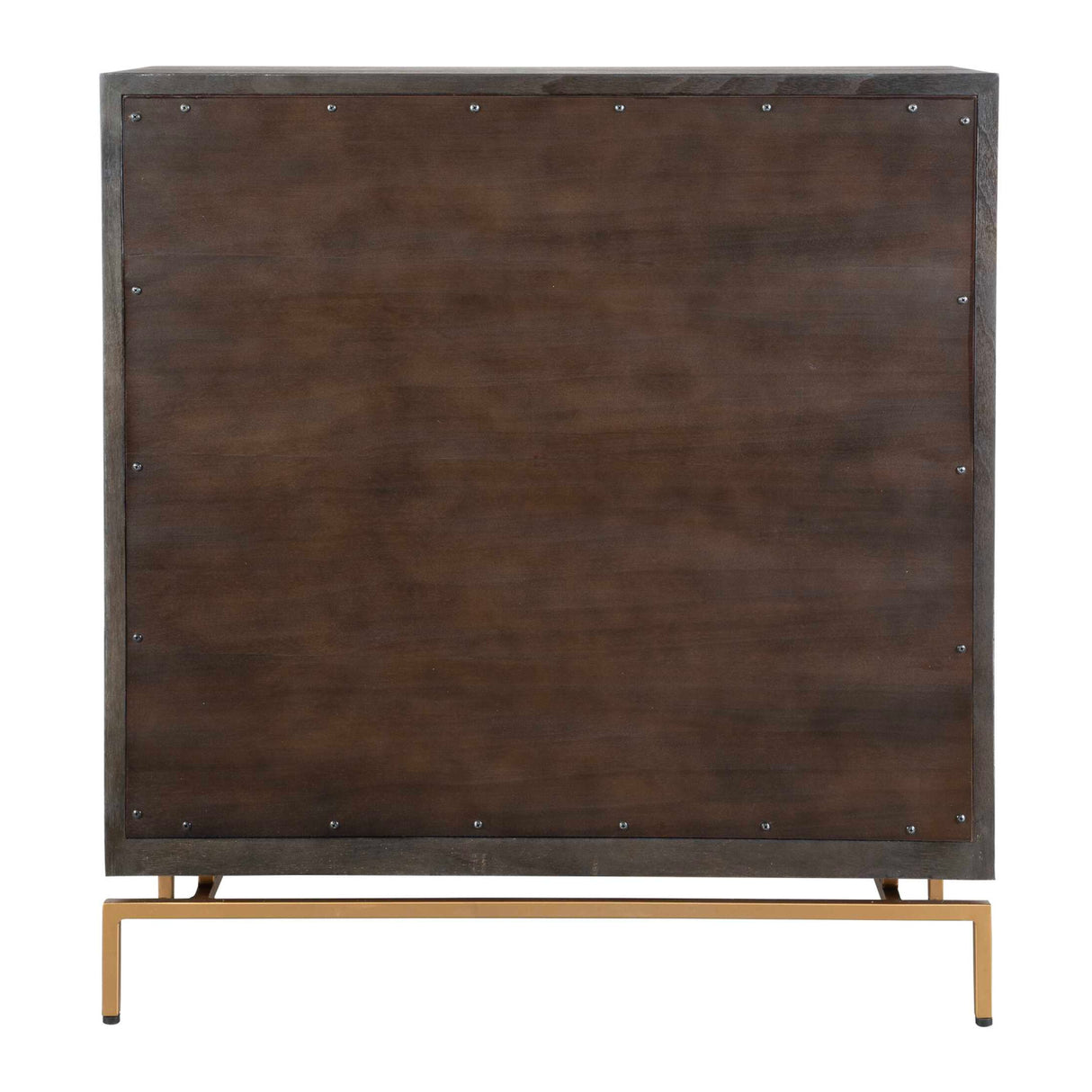 Black Mindi Faceted 2-Door Cabinet | Oroa.com