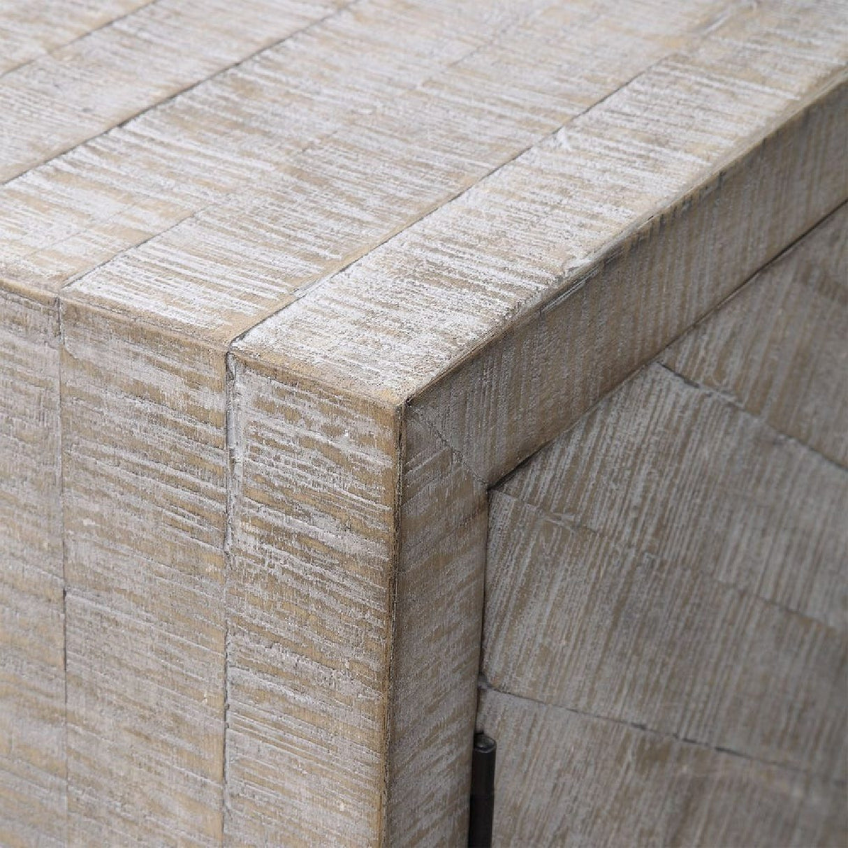 Modern European furniture - Whitewashed Fir Wood 2-Door Cabinet - www.oroa.com | Oroa.com