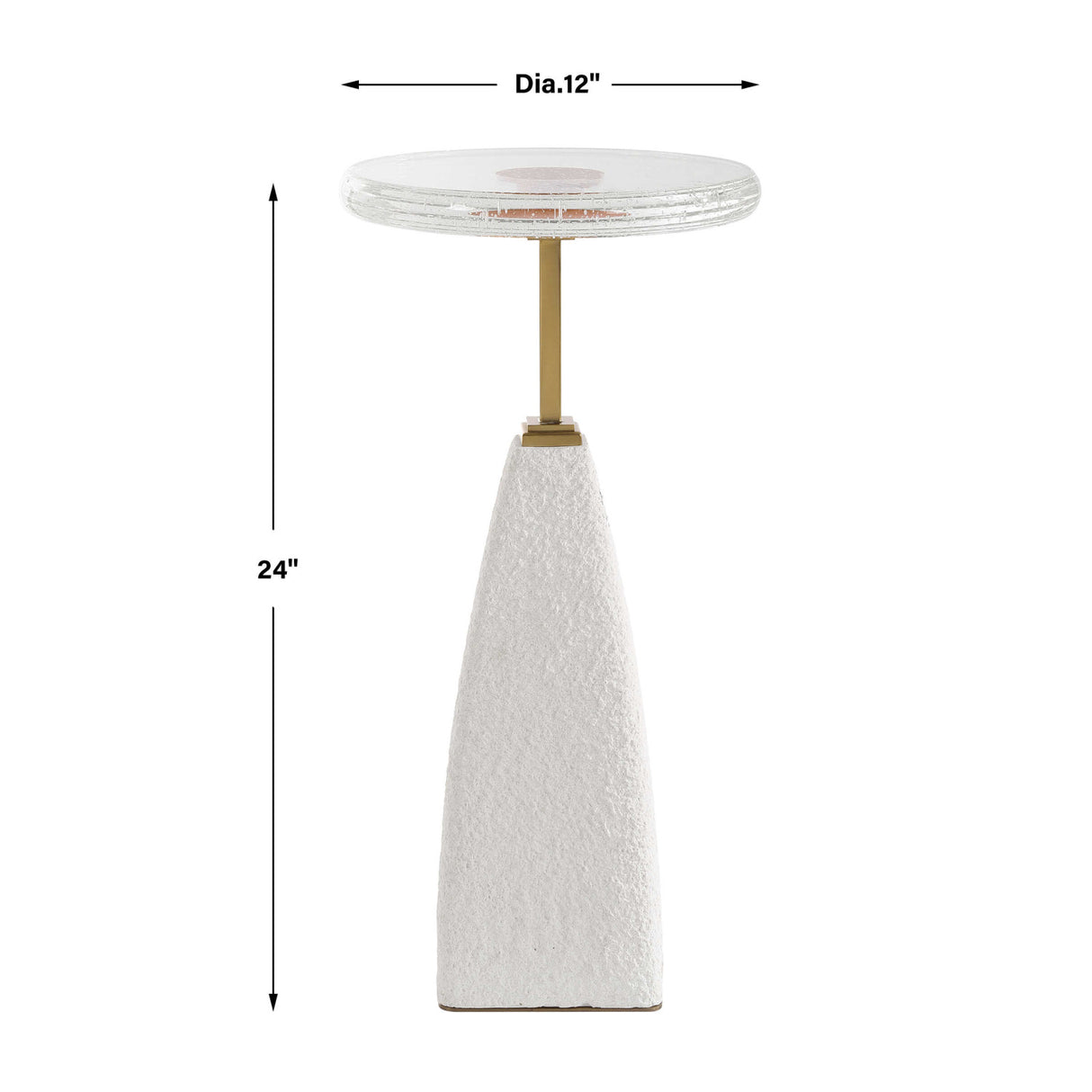 Seeded Glass Drink Table | Oroa.com
