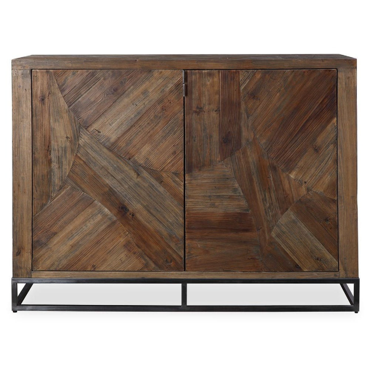 Modern European furniture - 2-Door Marquetry Wooden Cabinet - www.oroa.com | Oroa.com