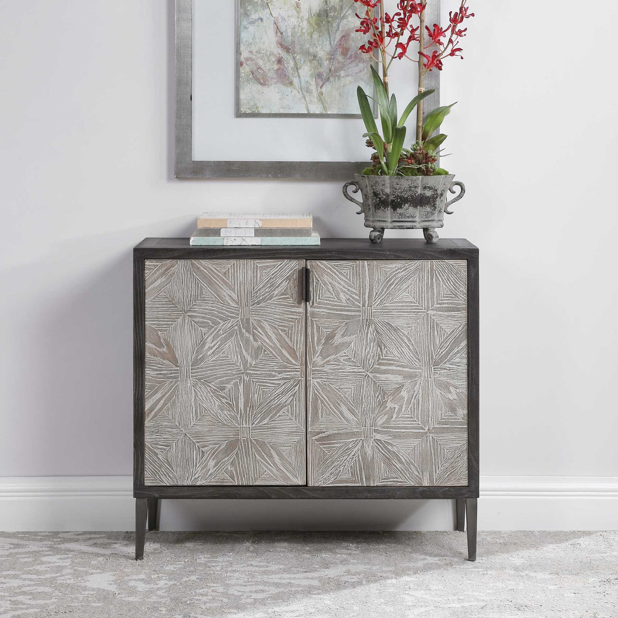 Modern European furniture - Oak Mosaic 2-Door Cabinet - www.oroa.com | Oroa.com