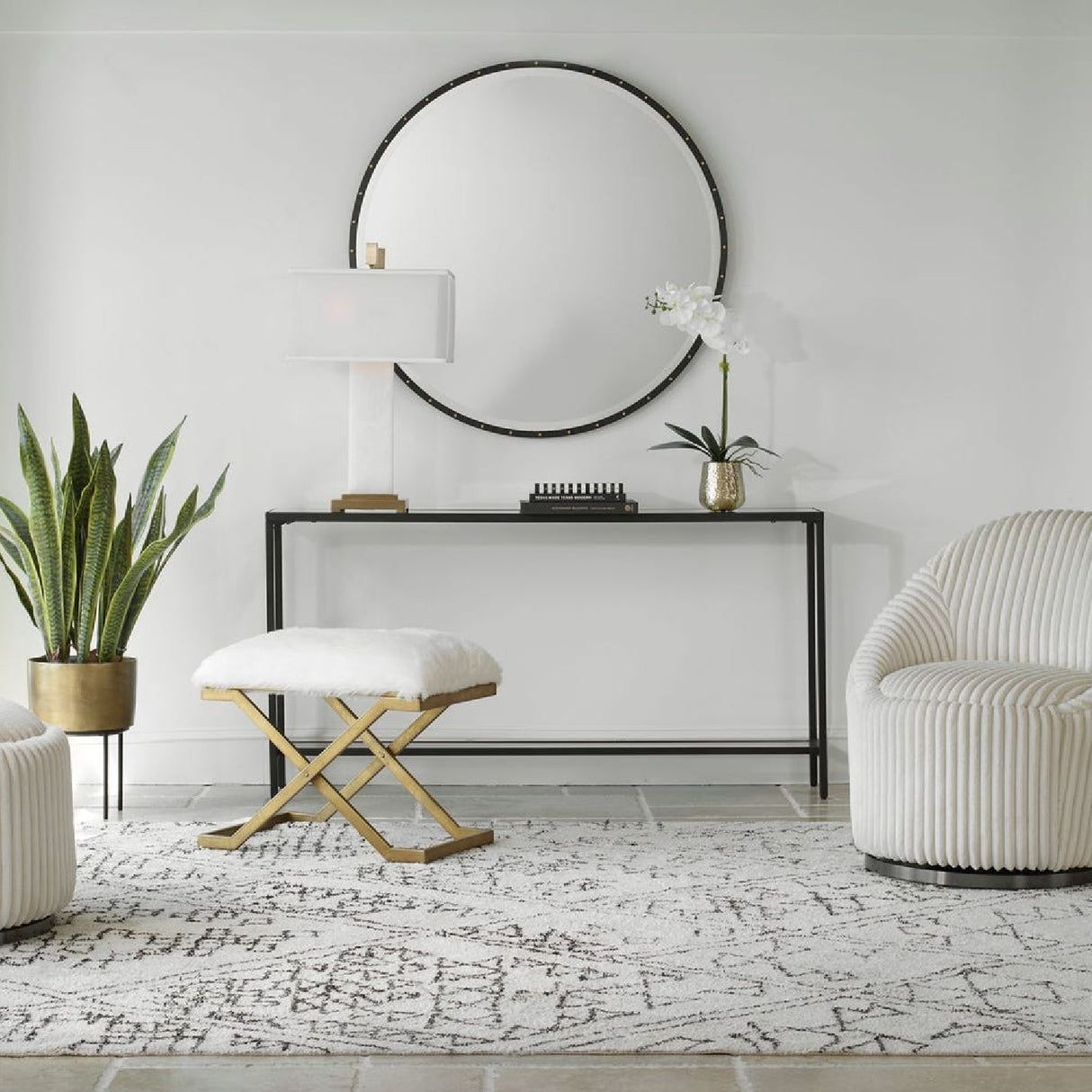 Beveled Mirror Console Table | Oroa.com