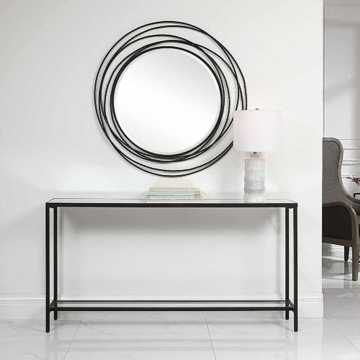 Beveled Mirror Console Table | Oroa.com