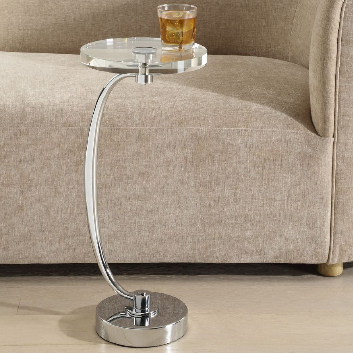 Round Crystal Drink Table | Oroa.com