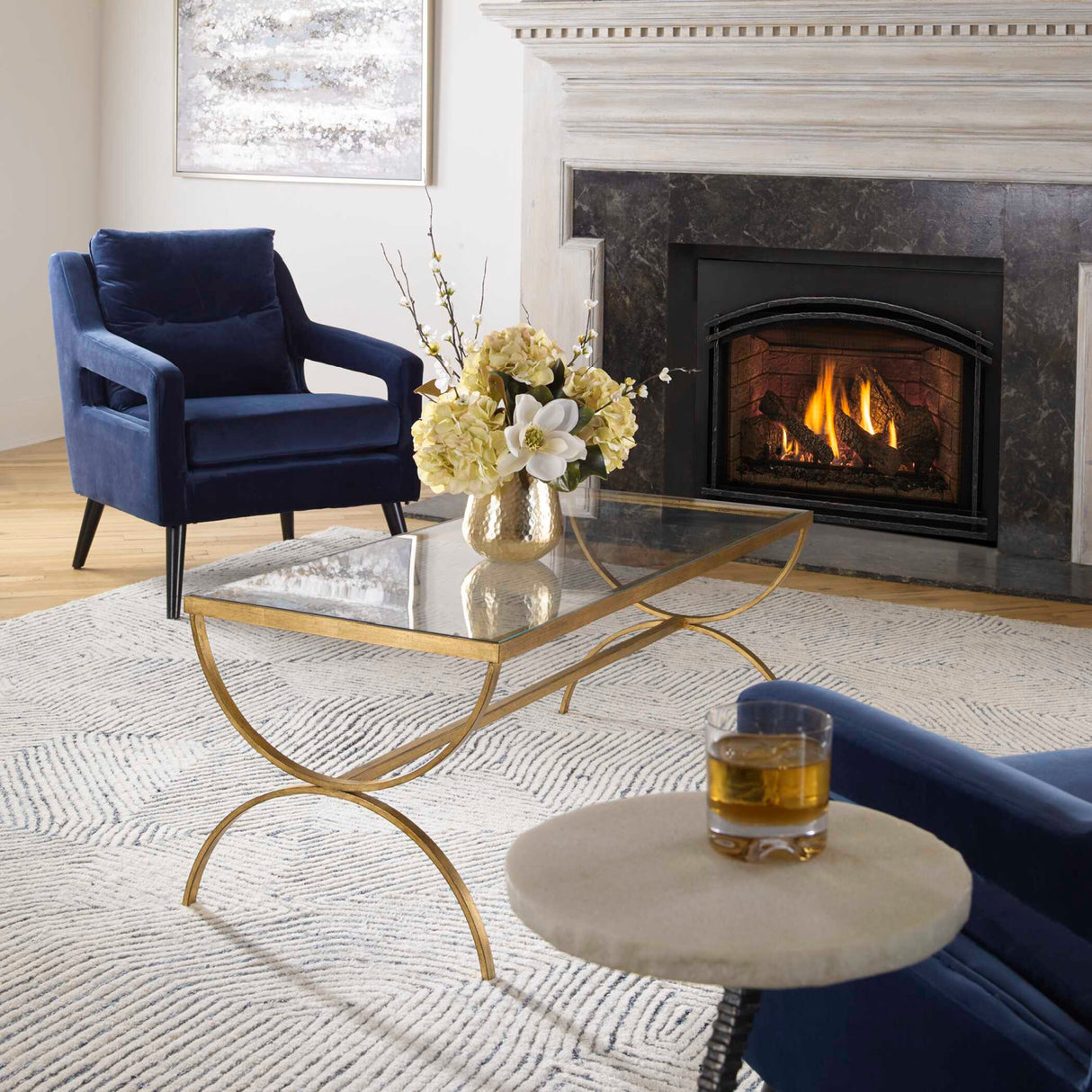 Tempered Glass Top Coffee Table | Oroa.com