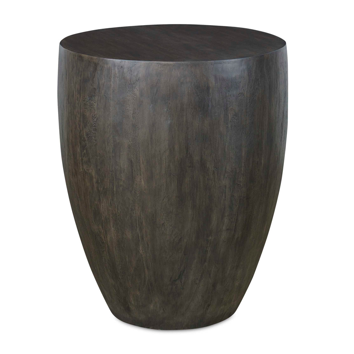 Modern European furniture - Walnut Finished Round End Table - www.oroa.com | Oroa.com
