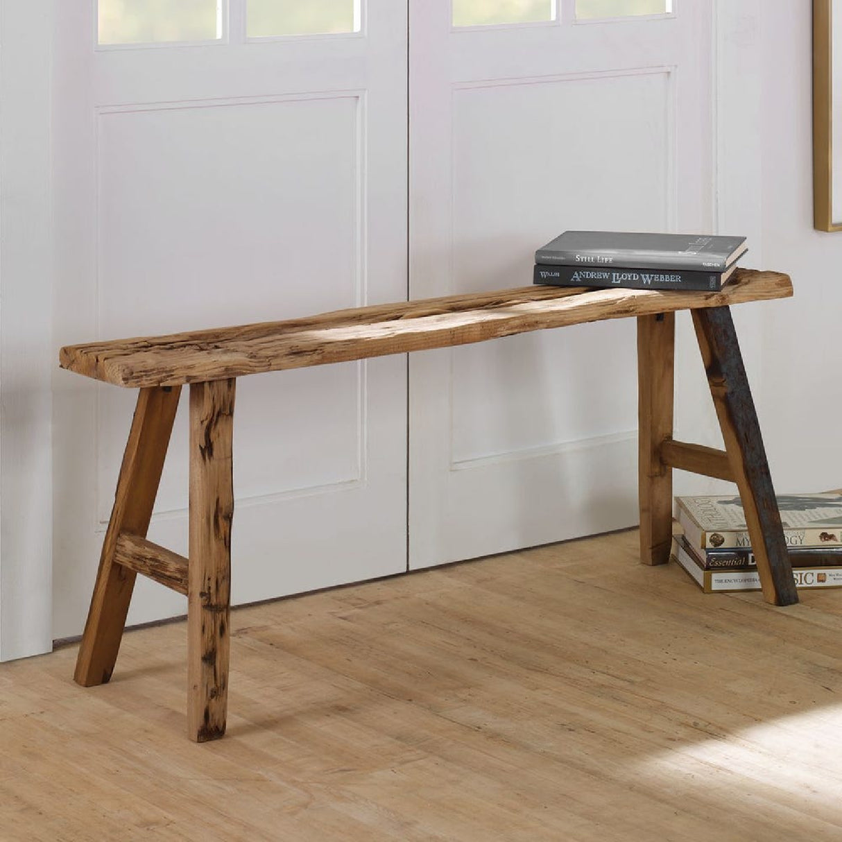 Modern European furniture - Rustic Pine Wood Bench - www.oroa.com | Oroa.com