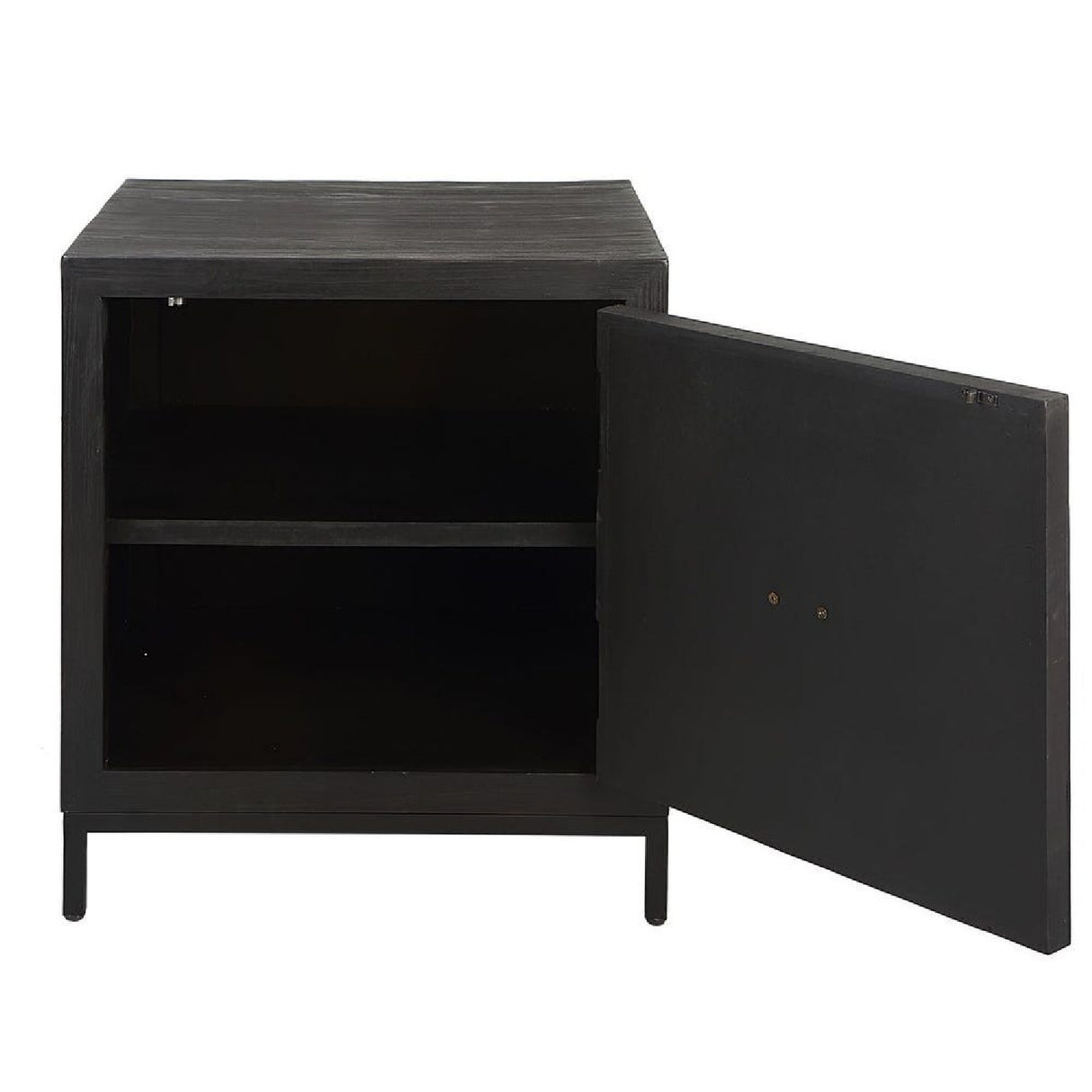 Modern European furniture - Black Wooden 1-Door Accent Cabinet - www.oroa.com | Oroa.com