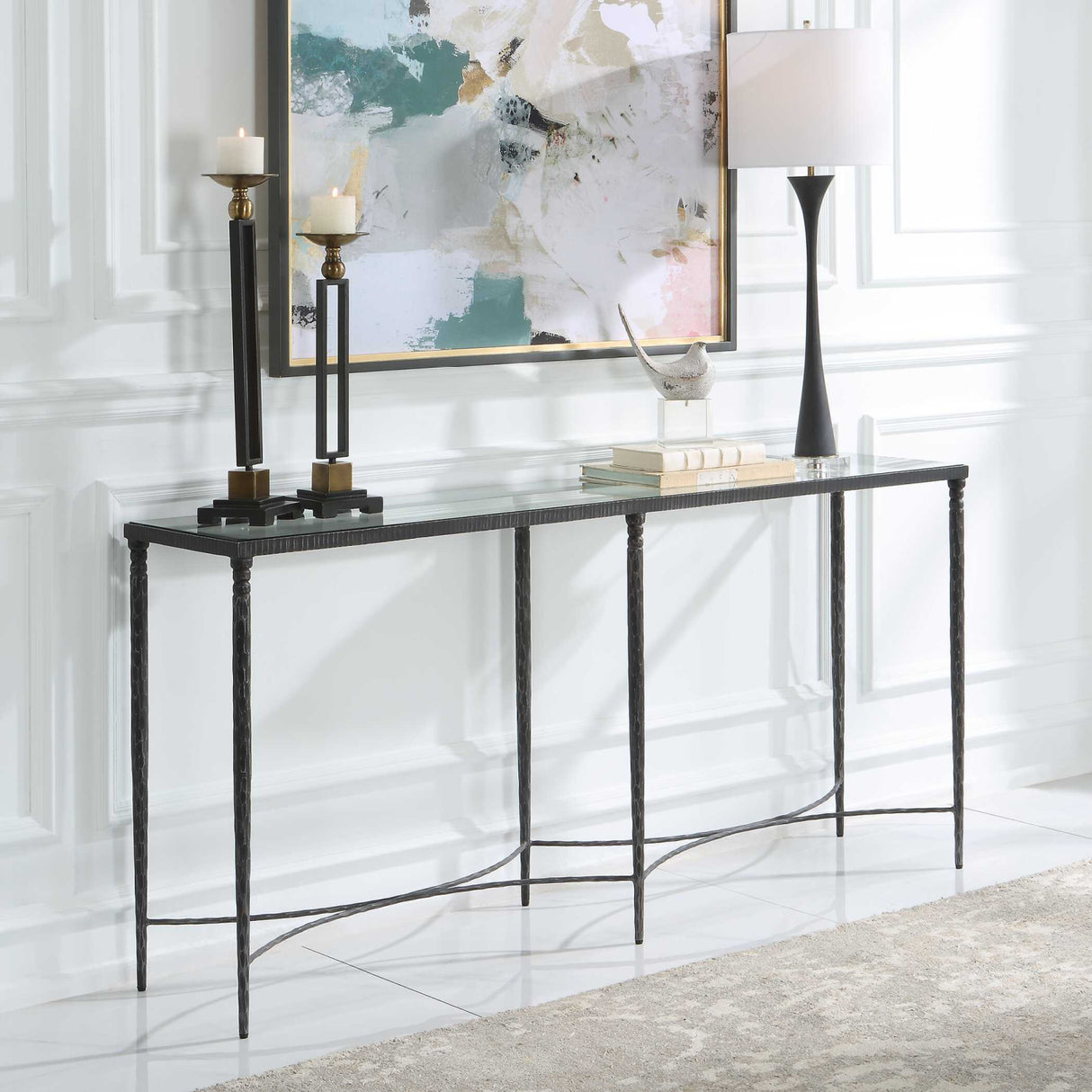 Tempered Glass Console Table | Oroa.com