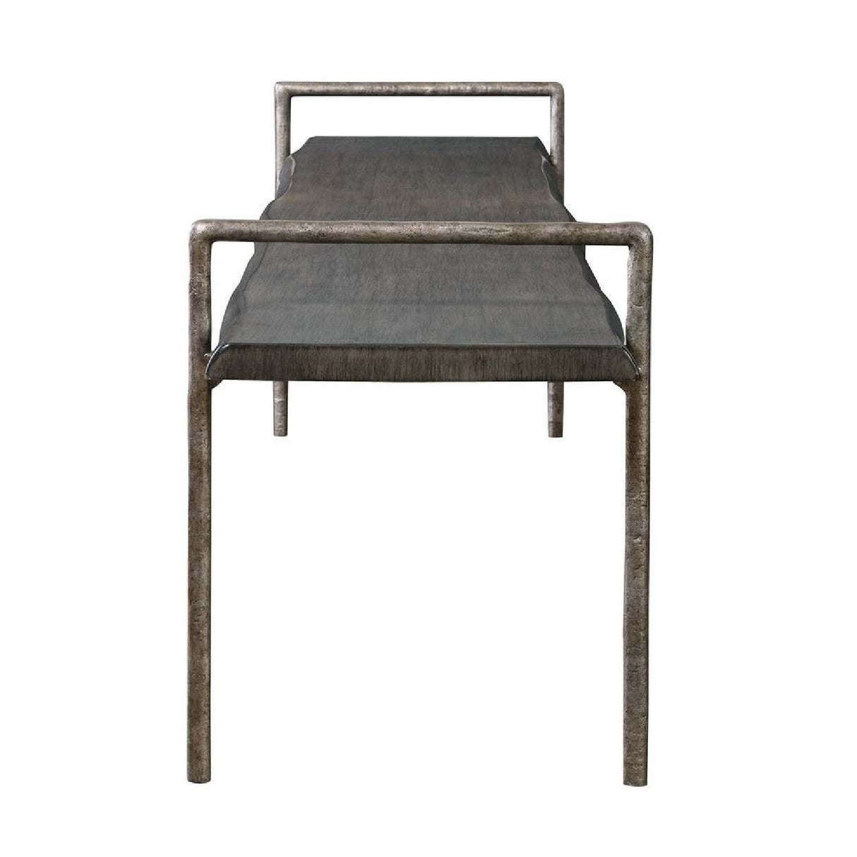 Modern European furniture - Gray Acacia Wood Bench - www.oroa.com | Oroa.com