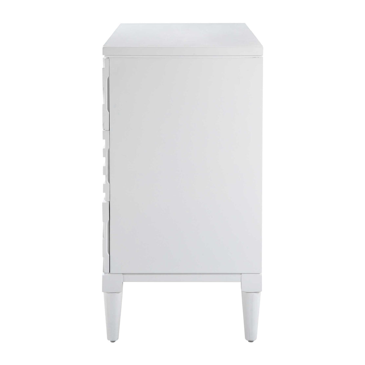 Geometric Carved 3-Drawer Chest | Oroa.com