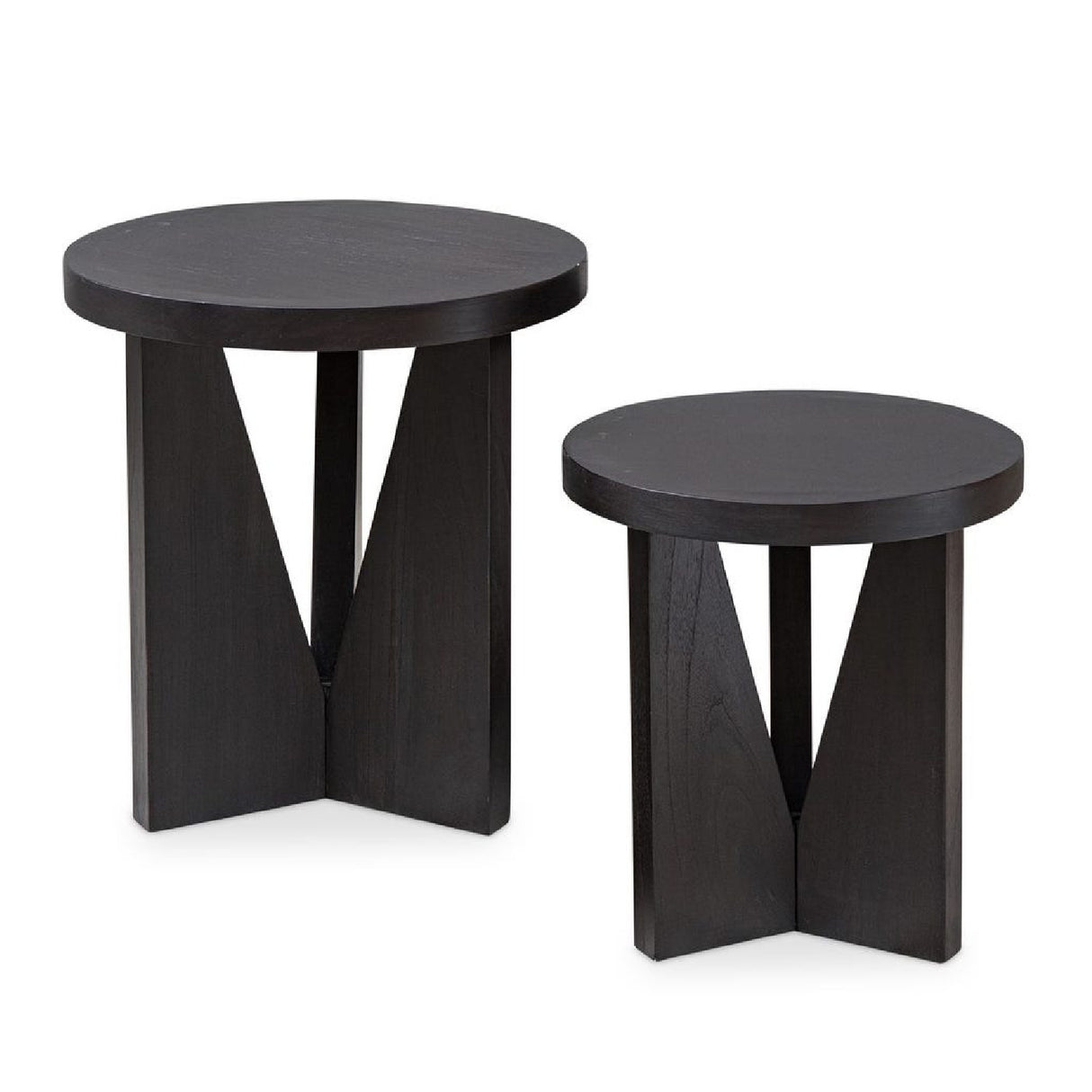 Modern European furniture - Black Mindi Nesting Tables (2) - www.oroa.com | Oroa.com