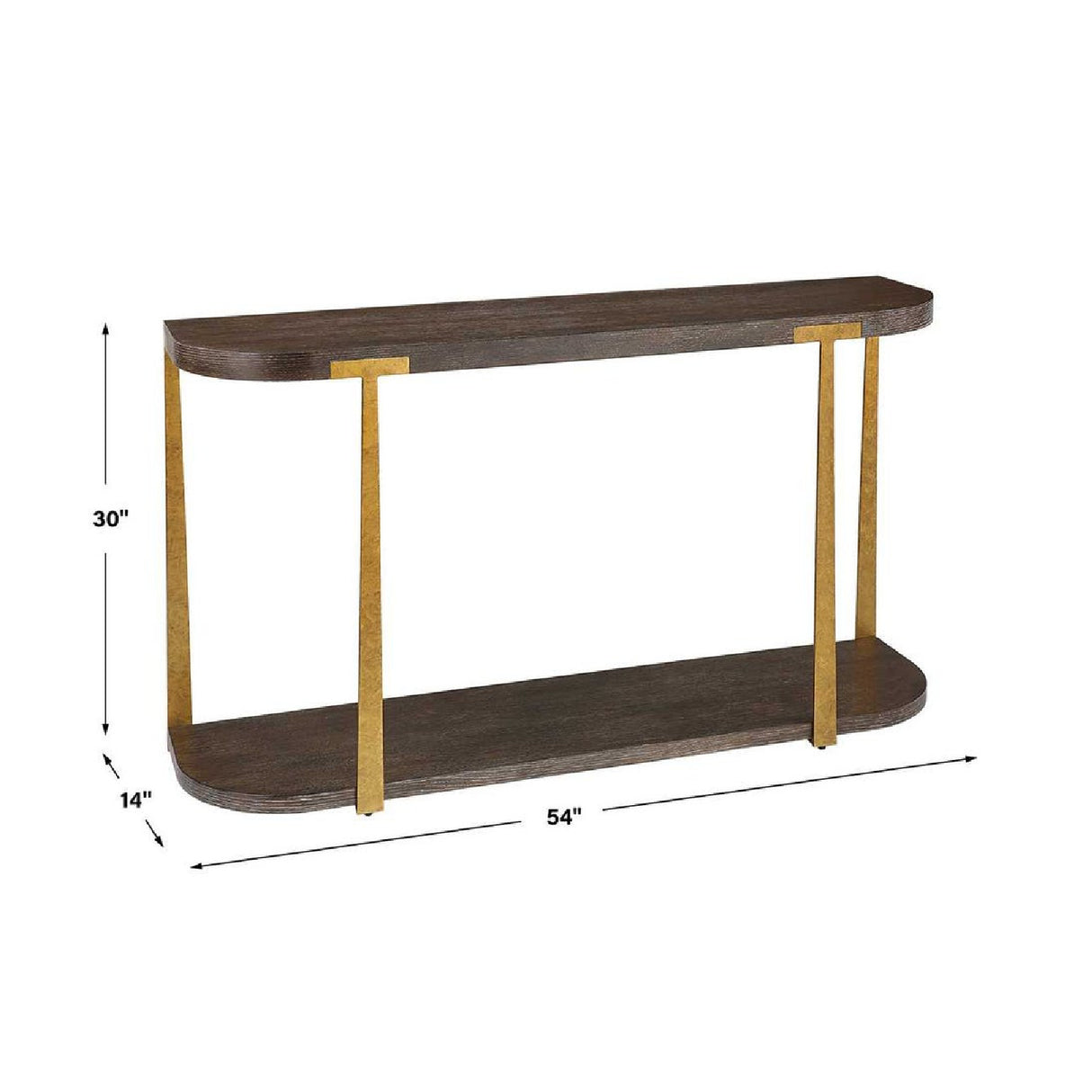 Brown Oak Console Table | Oroa.com