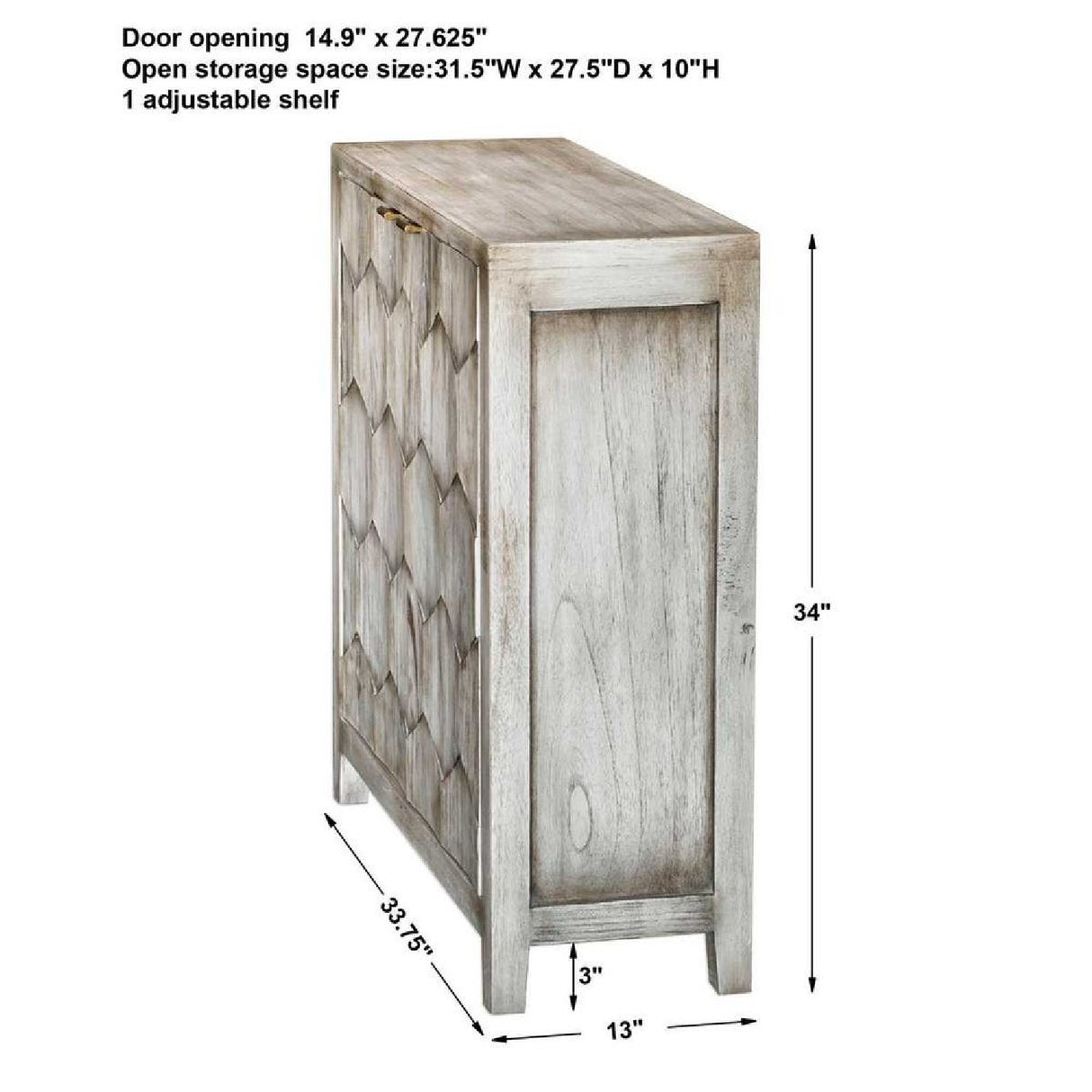 Modern European furniture - 2-Door Honeycomb Mahogany Cabinet - www.oroa.com | Oroa.com