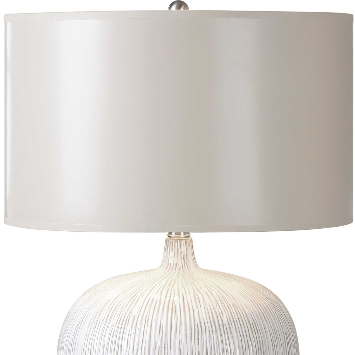 Distressed White Ceramic Table Lamp | Oroa.com