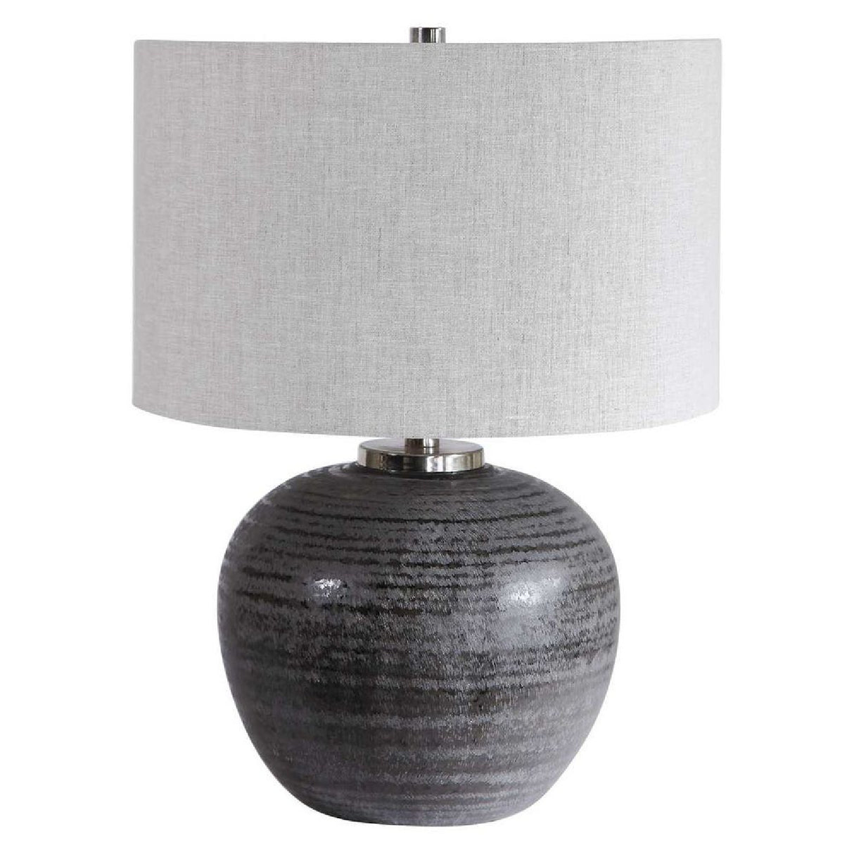 Black Etched Ceramic Table Lamp | Oroa.com