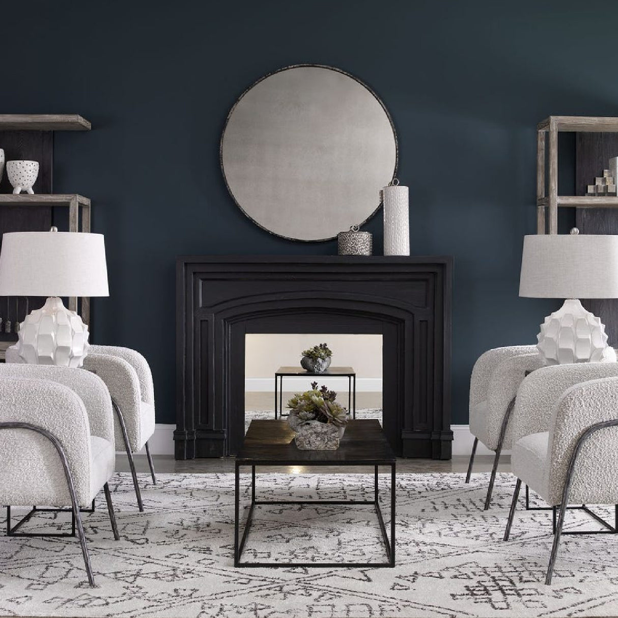 Gloss White Ceramic Table Lamp | Oroa.com