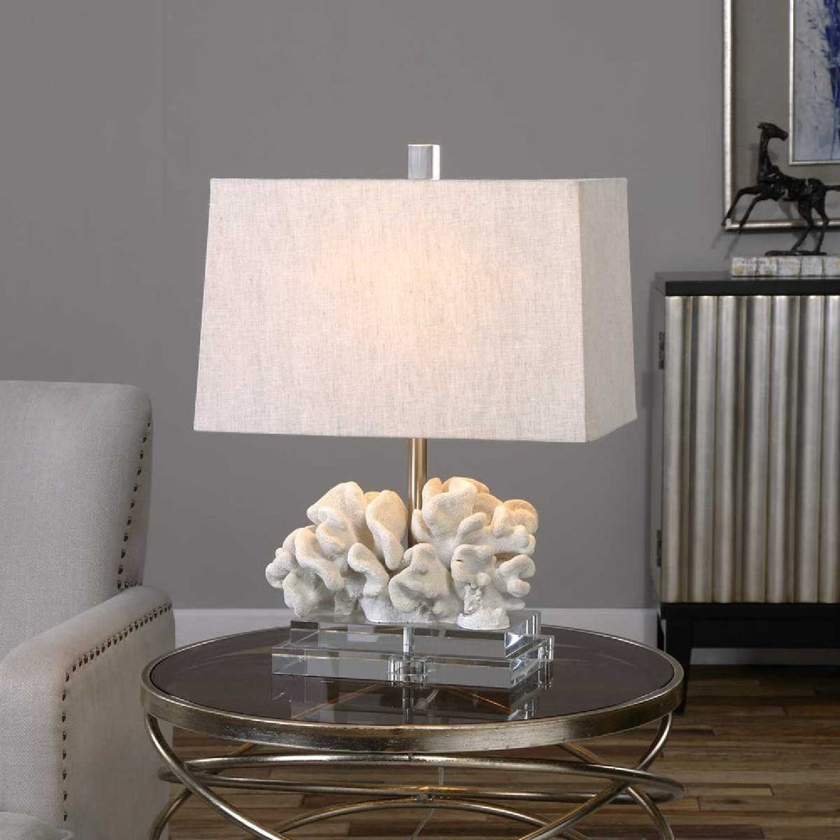 White Reef-Inspired Table Lamp | Oroa.com