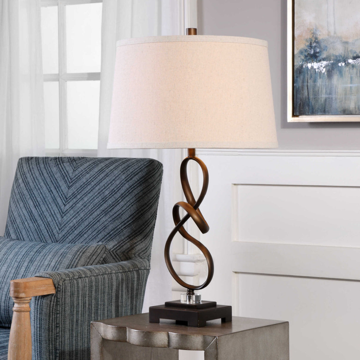 Twisted Bronze Table Lamp | Oroa.com