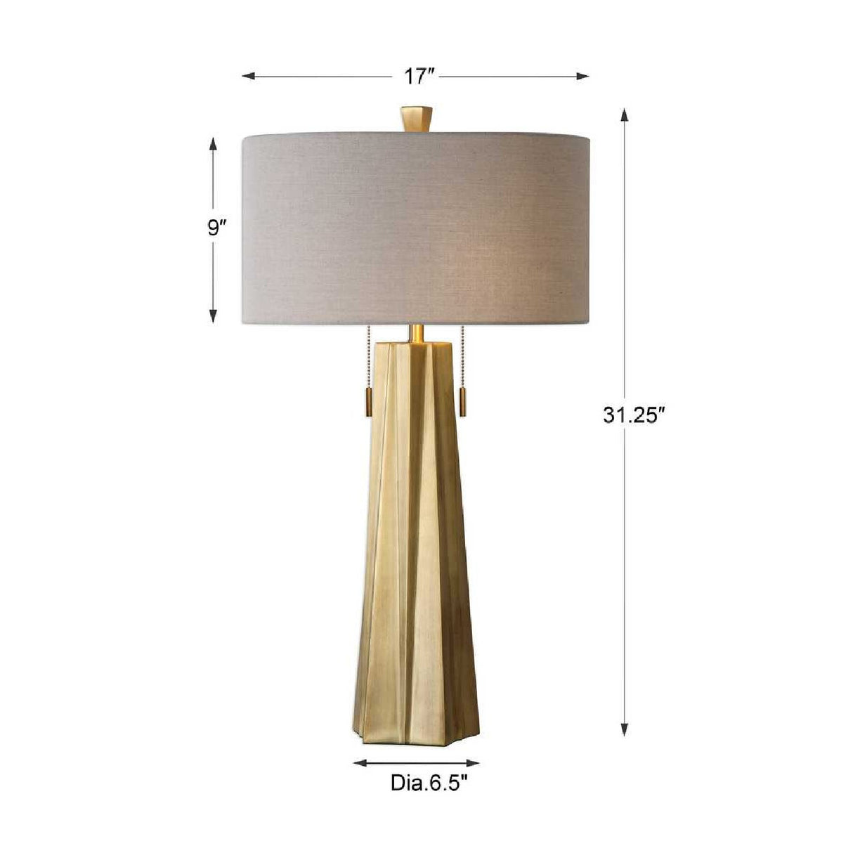 Modern European furniture - Antique Brass Table Lamp - www.oroa.com | Oroa.com