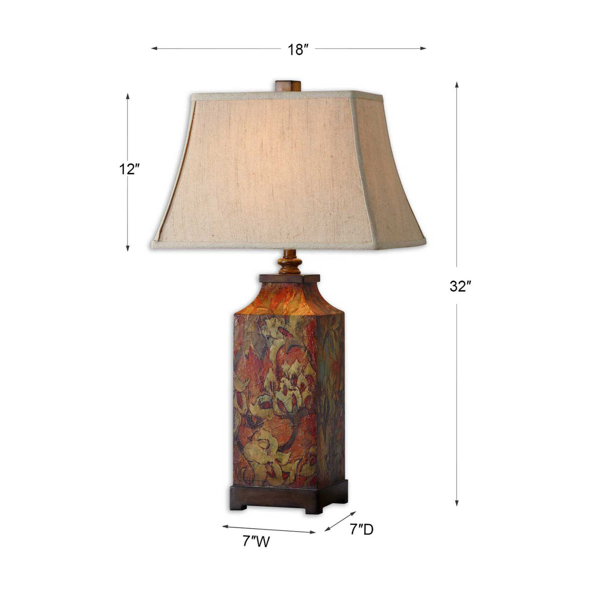 Floral Print Table Lamp | Oroa.com