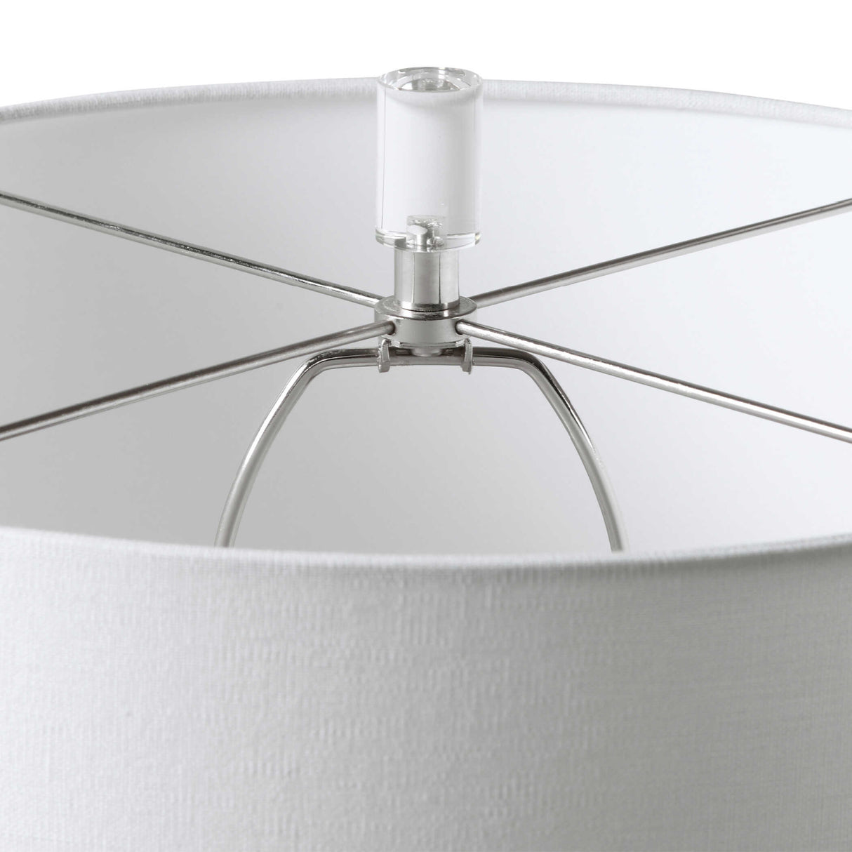 White Ceramic Grid Table Lamp | Oroa.com