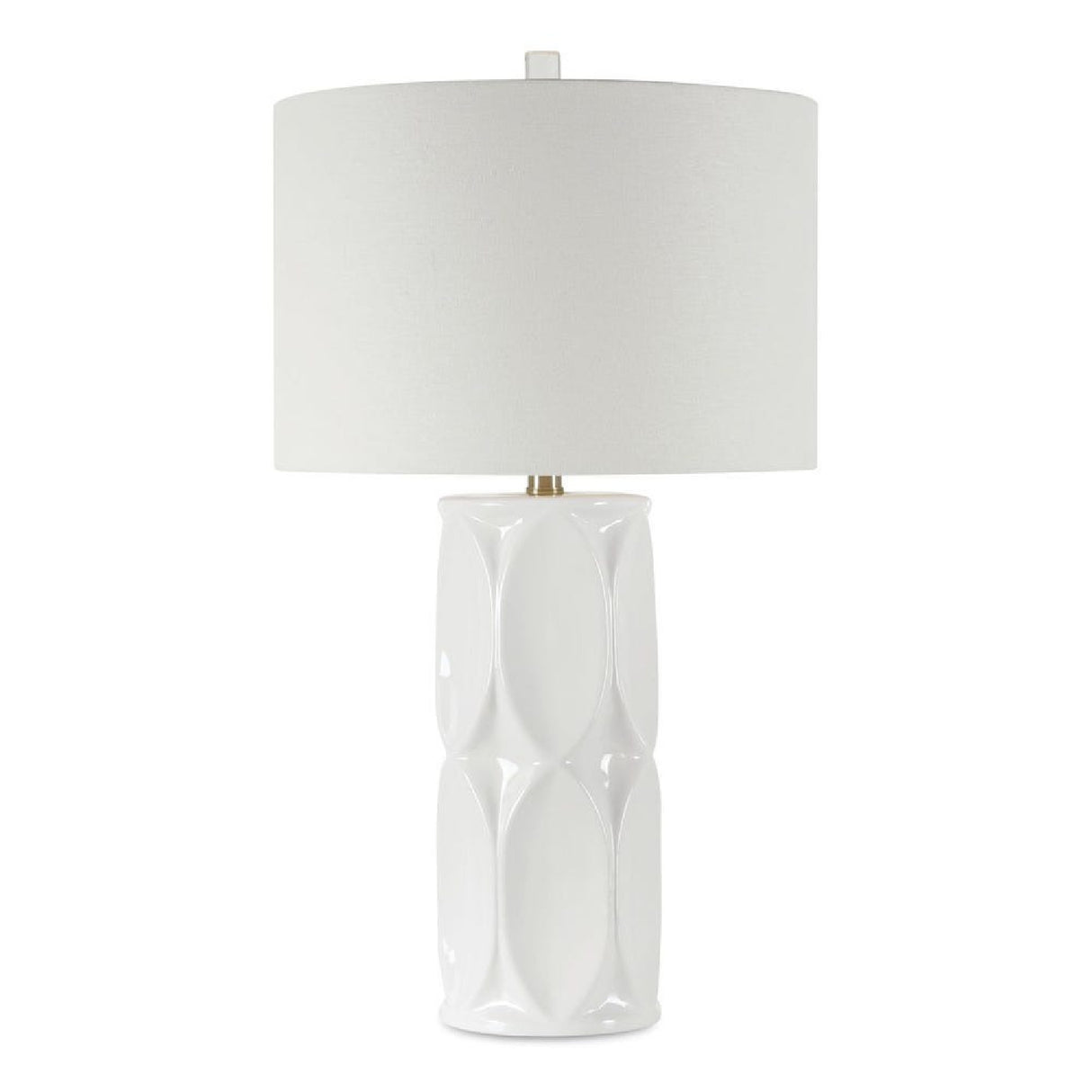 Glossy White Ceramic Table Lamp | Oroa.com