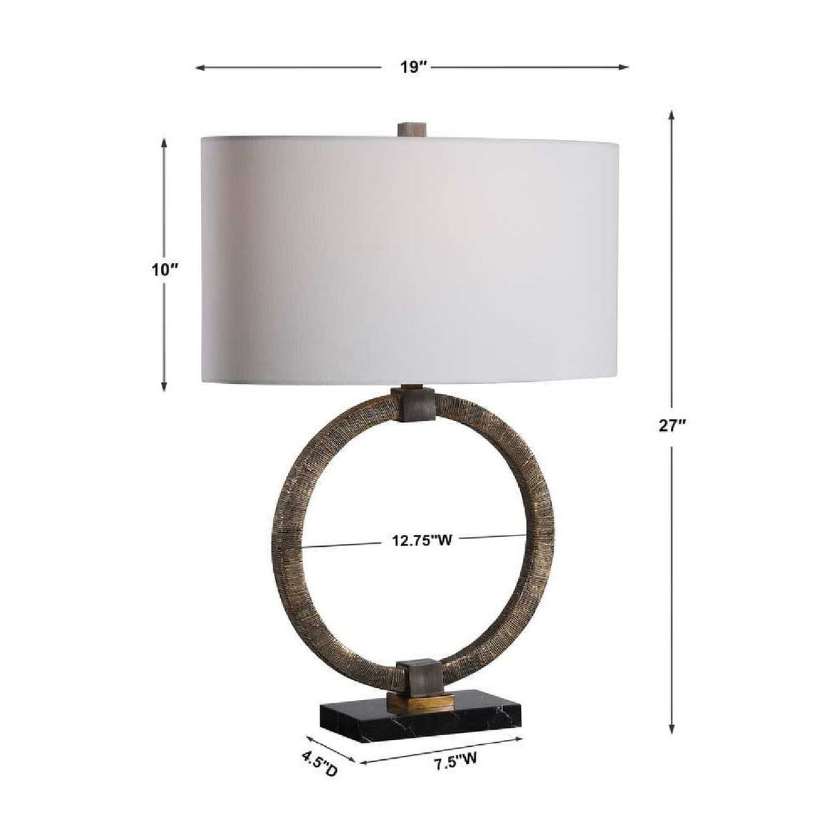 Antique Gold Ring Table Lamp Table Lamp | Oroa.com