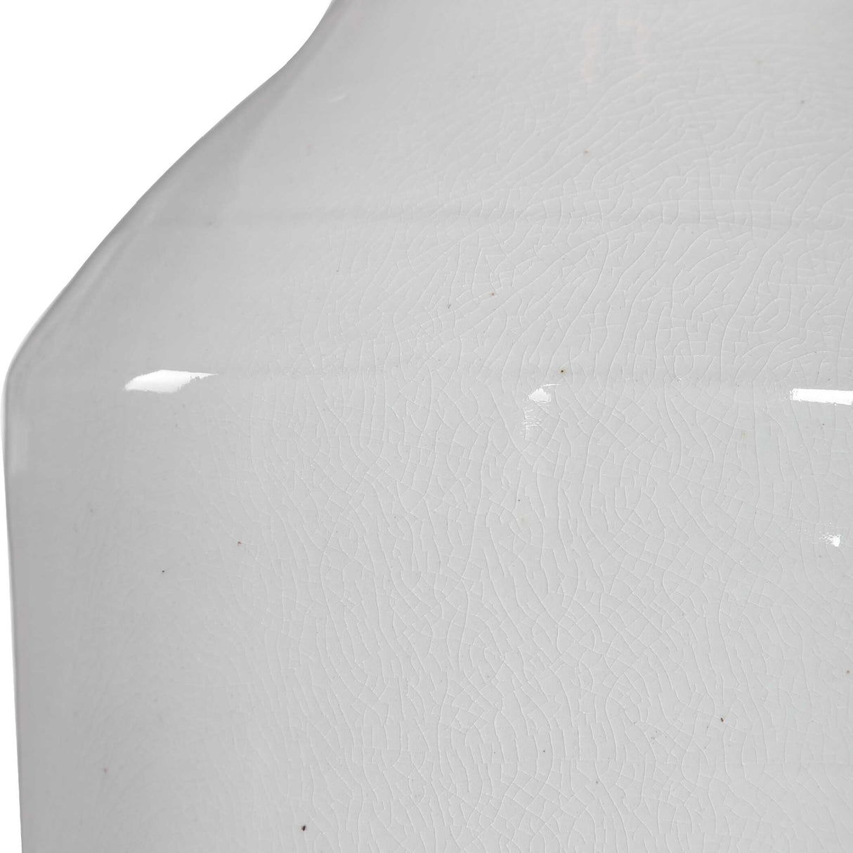 Crackled White Ceramic Table Lamp | Oroa.com