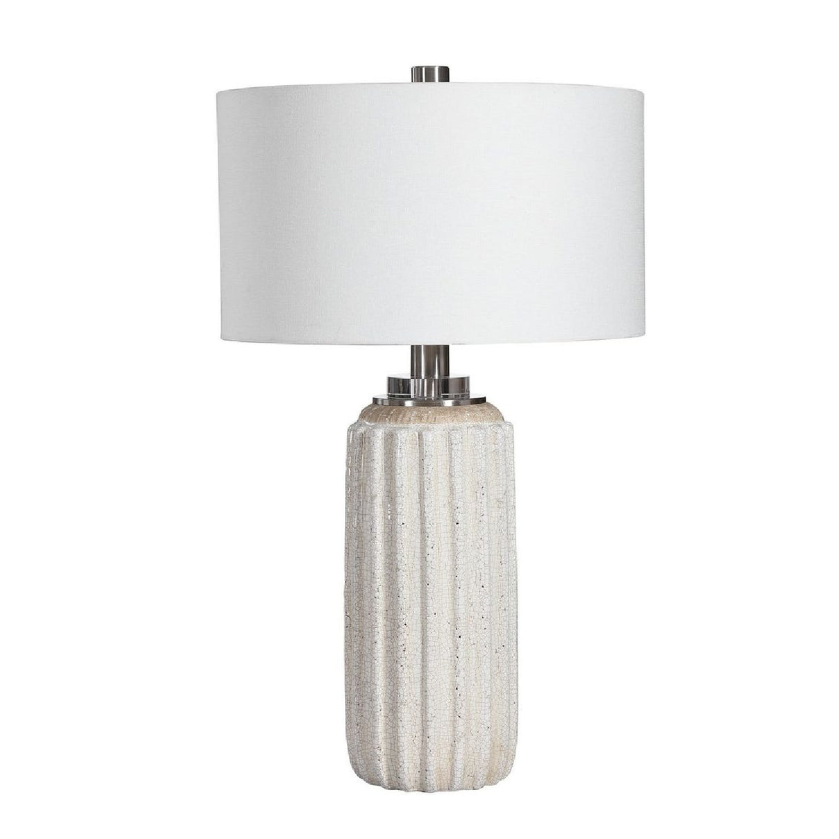Cream Crackled Ceramic Table Lamp | Oroa.com