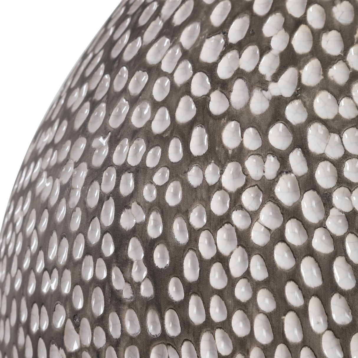 Pitted Gray Ceramic Table Lamp | Oroa.com