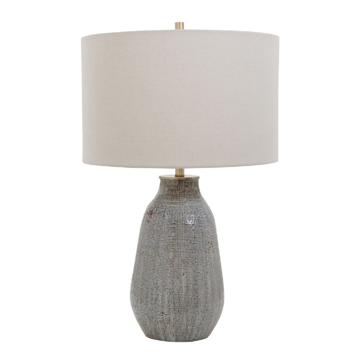 Modern European furniture - Gray Textured Ceramic Table Lamp - www.oroa.com | Oroa.com
