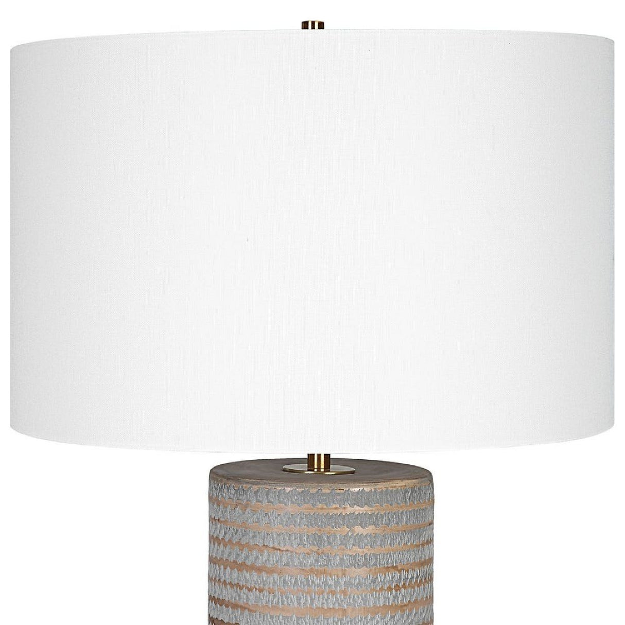 Frosted Gray Ceramic Table Lamp | Oroa.com