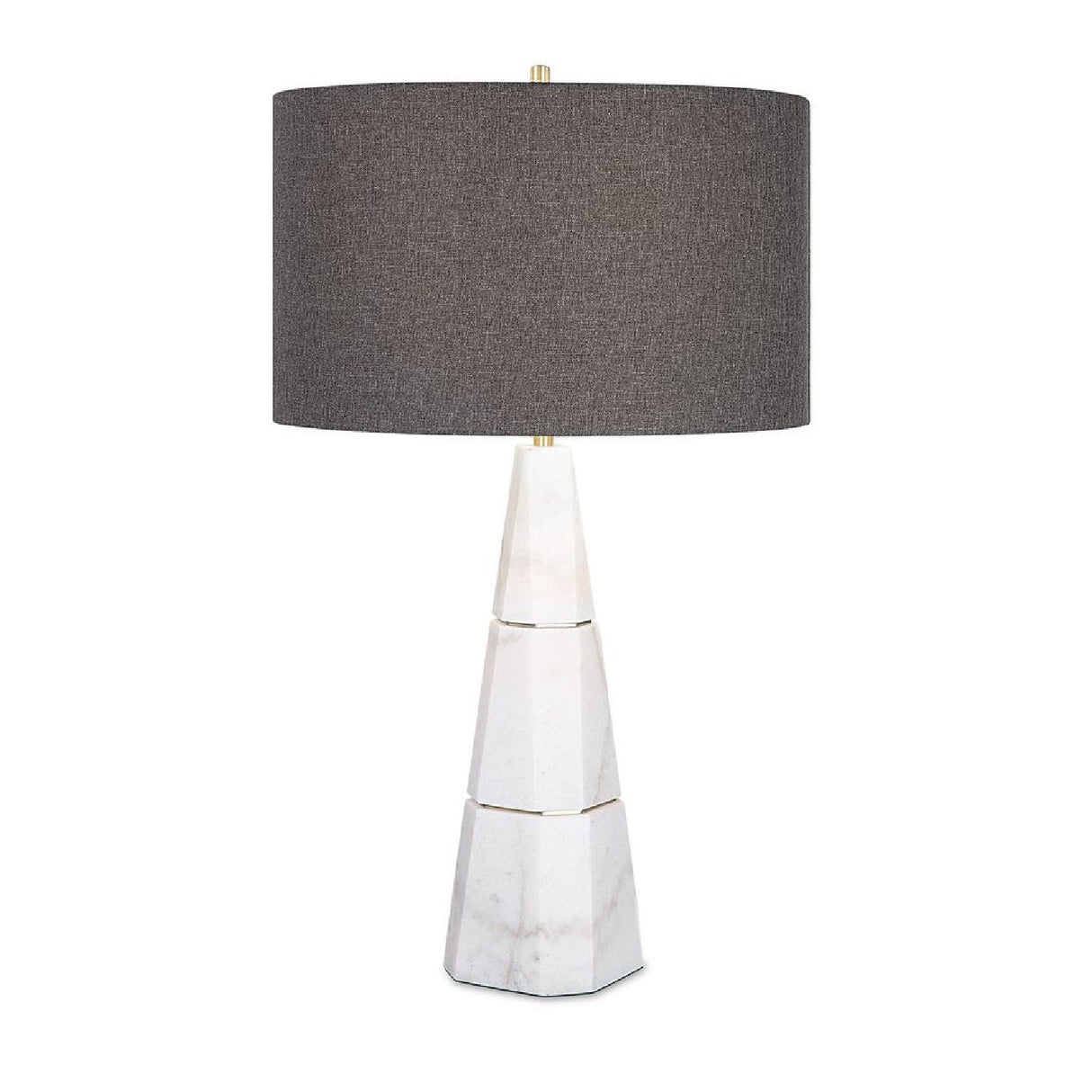 White Conical Marble Table Lamp | Oroa.com
