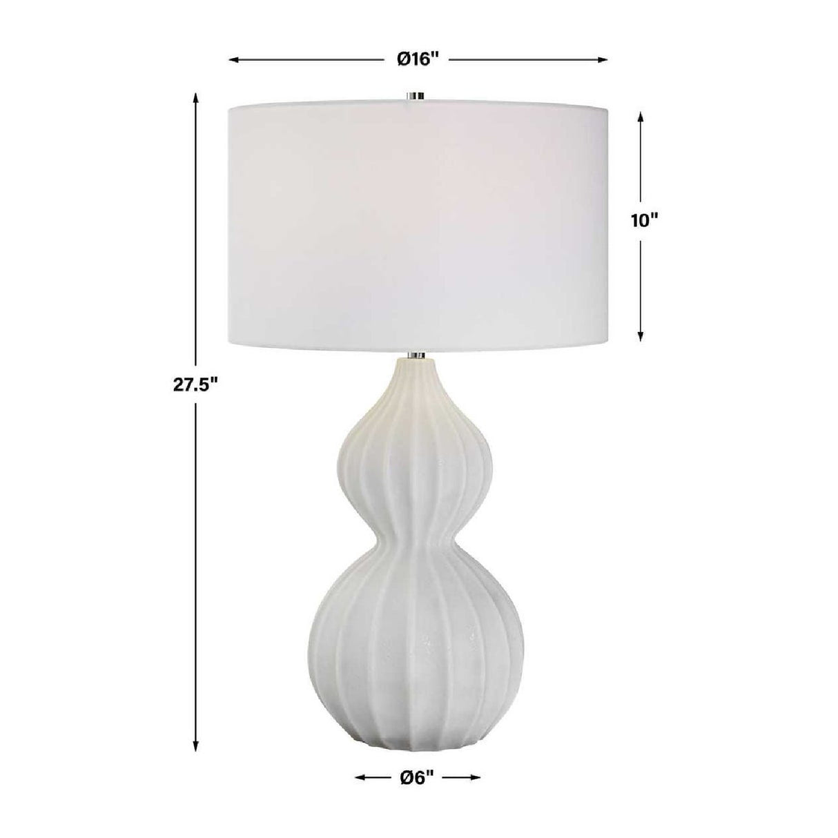 Modern European furniture - White Marble Inspired Table Lamp - www.oroa.com | Oroa.com