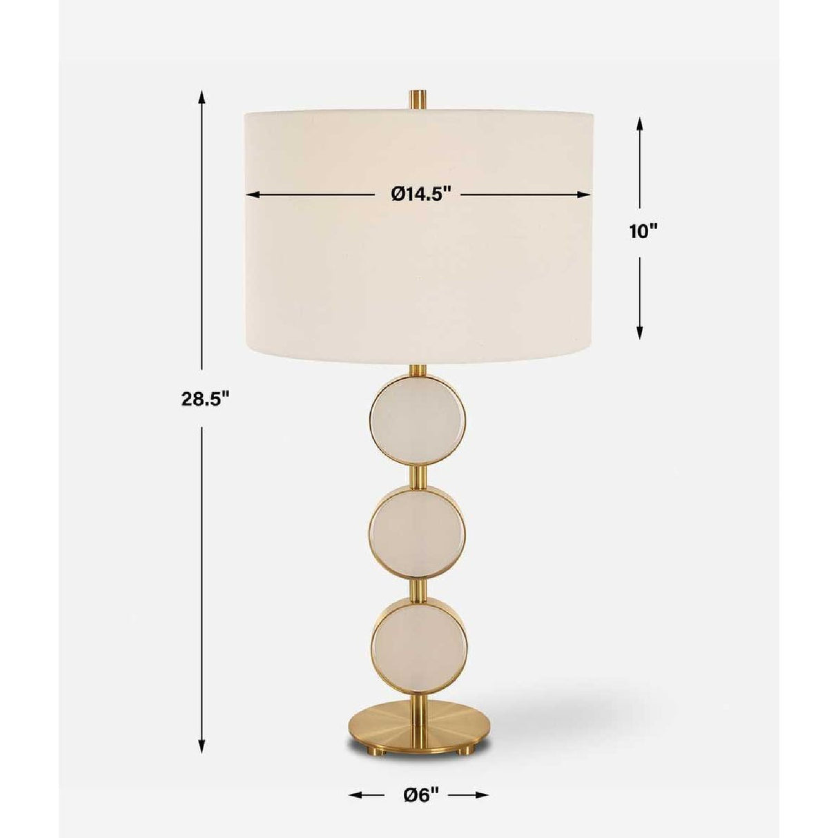 Modern European furniture - Round Alabaster Table Lamp - www.oroa.com | Oroa.com