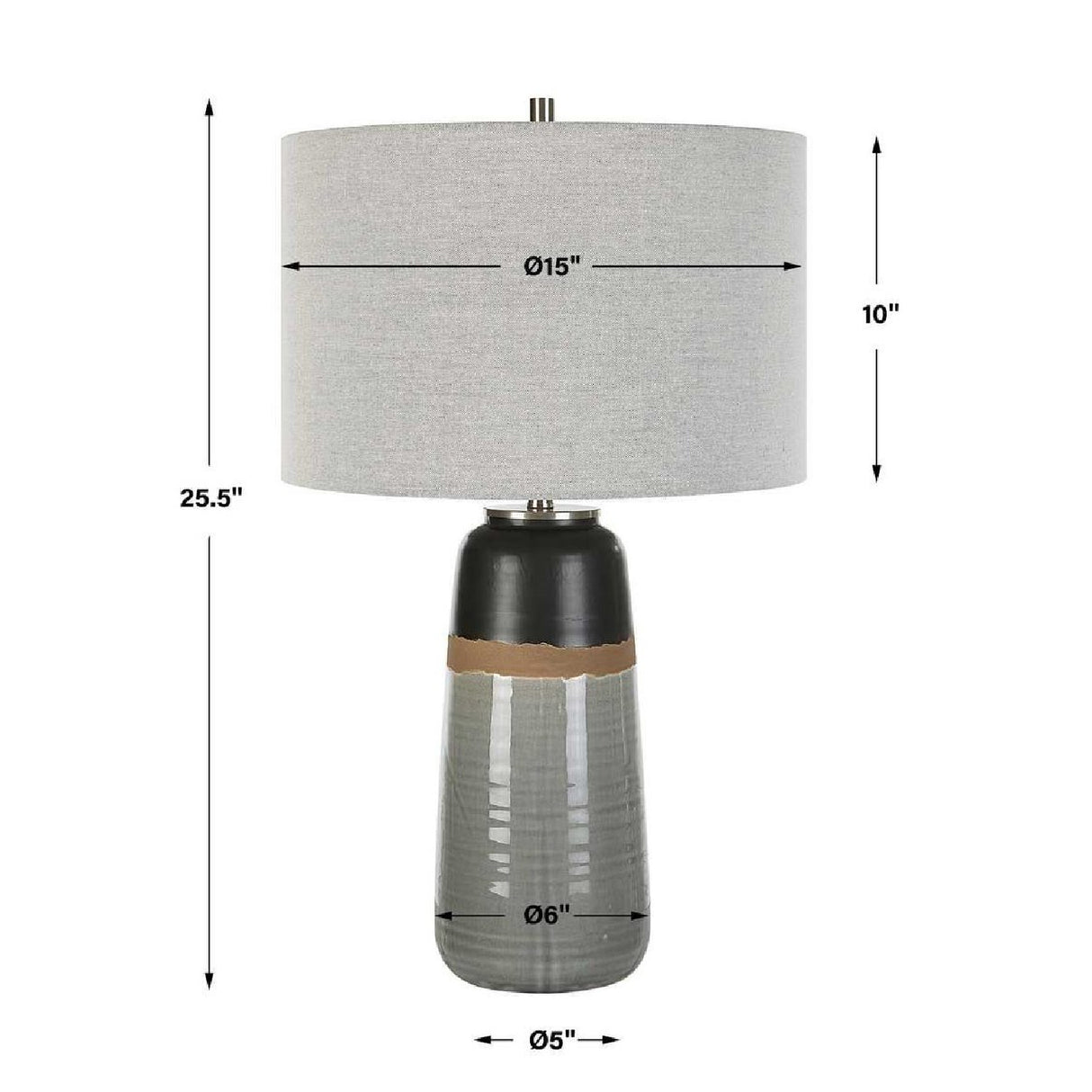 Modern European furniture - Two-Toned Ceramic Table Lamp - www.oroa.com | Oroa.com
