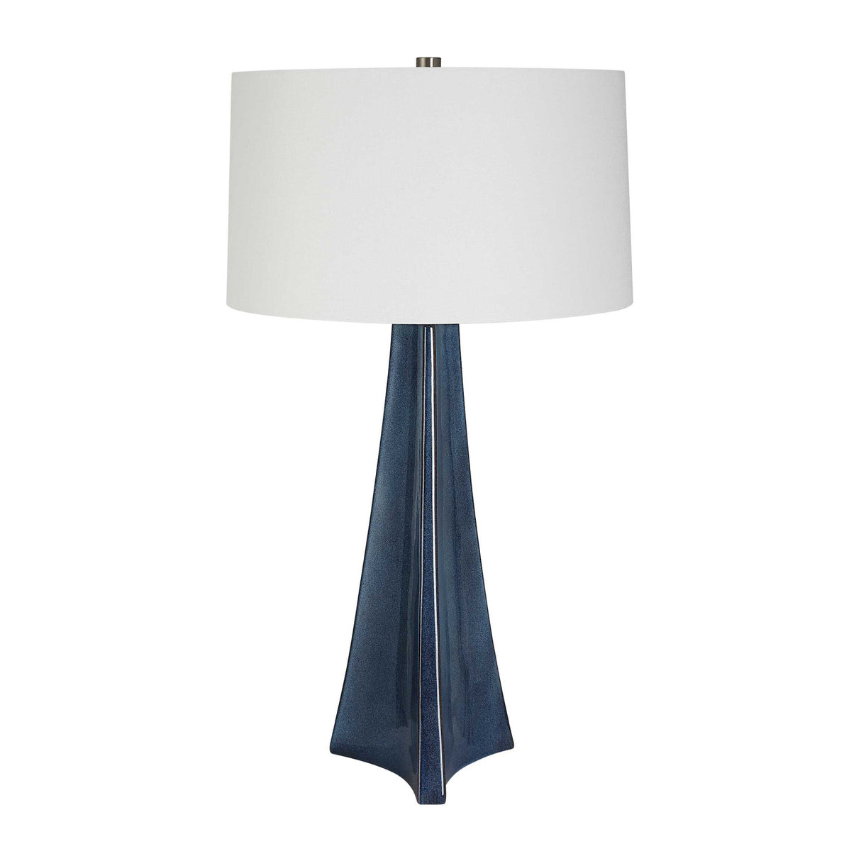 Modern European furniture - Tapered Blue Ceramic Table Lamp - www.oroa.com | Oroa.com