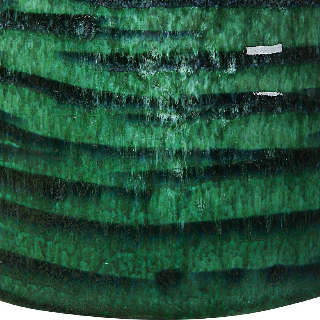 Striped Green Ceramic Table Lamp | Oroa.com