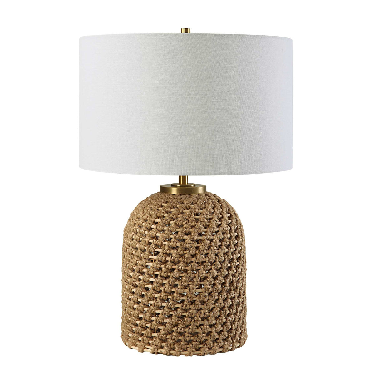 Modern European furniture - Knotted Natural Rope Table Lamp - www.oroa.com | Oroa.com